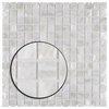 Conchella Square White Natural Shell Wall Tile