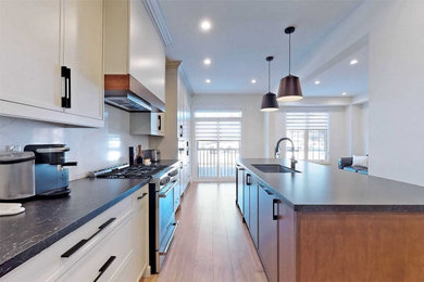 Contemporary two tone kitchen at new market