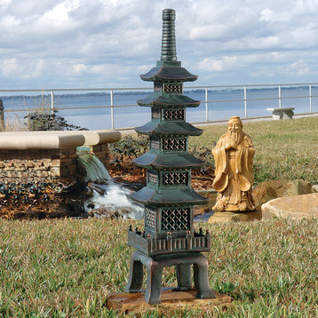 Nara Temple Asian Garden Pagoda Sculpture