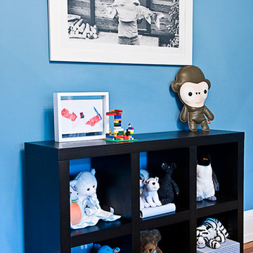 Blue boy's bedroom