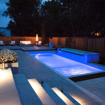 Contemporary backyard in Beaconsfield