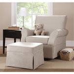 Dorel Home Products - Baby Relax Kelcie Swivel Glider Chair & Ottoman Nursery Set, Beige - The Baby Relax Kelcie Swivel Glider Chair and Ottoman Set will soon become your favorite place in your home to spend time relaxing and soothing your baby. Designed with your needs in mind, the Kelcie includes features that will make those long nights much more comfortable. The Kelcie Swivel Glider and Ottoman Set features a rotating swivel function as well as a smooth gliding motion to help you put you little one to sleep while the thickly padded seat cushion, seat back and armrests are designed for your comfort. The matching cushioned ottoman provides a soft place to rest your tired feet after a long day. The set is available in two microfiber fabric finishes to effortlessly match your existing nursery decor. The Kelcie Glider boasts comfortable features, a solid wood frame and sturdy construction, all of which make the Baby Relax Kelcie Swivel Glider and Ottoman Set the perfect choice for quiet moments with your little one.