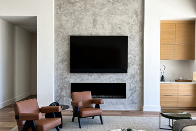 Living room - contemporary living room idea in Phoenix