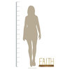 Stratton Home Decor Metal and Wood Faith Table Top