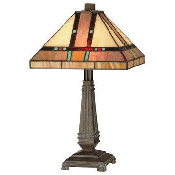 Dale Tiffany TT10090 Hyde Park Mission - Two Light Table Lamp