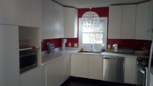 Ugly kitchen! Before and after...