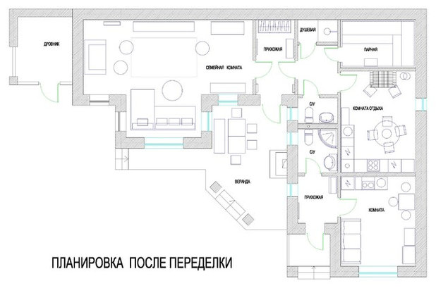 План этажа by Ксения Бобрикова. Xenia Design Studio