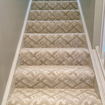 Unique Patterned Stair Carpet