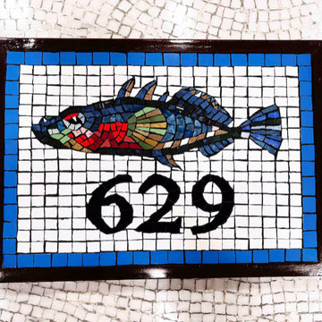 Three Spined Stickleback Fish Mosaic Wall Art