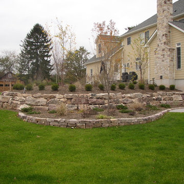 Natural stone walls - retaining walls