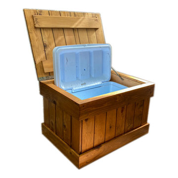 Cedar Ice Chest - holds 48 gallon cooler