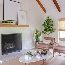White brick and fireplaces