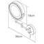 Toscana LED Round 2x Magnifying Mirror, Chrome