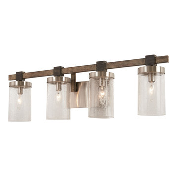 Minka-Lavery 4634-106 4 Light Bath Bridlewood St1Grey W/Brushed Nickel