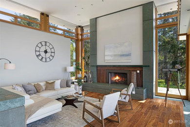 Inspiration for a living room remodel in Seattle