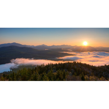 Sunrise Over Adirondack High Peaks From Goodnow Mountain Adirondack Park Print