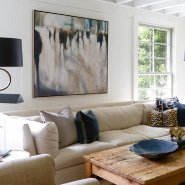 Exposed Rafter Media Room