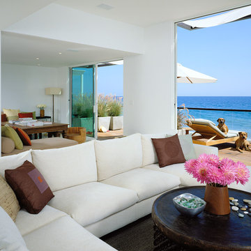 Beach Style Living Room