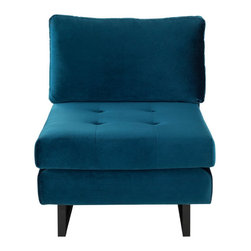 Nuevo - Midnight Blue & Black / Medium - Armchairs And Accent Chairs