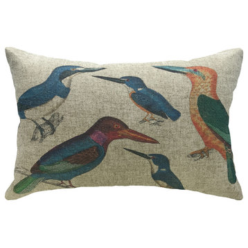Birds Linen Pillow