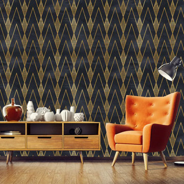 Geometric Art Deco Wallpaper