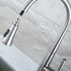 KTS15-TB Pull-Down Spray Kitchen Faucet, Brushed Nickel, 16.5"