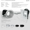 Volta 4.5" LED Round Wall Wash, Light Asymmetrical 2700K Warm White, Black Haze