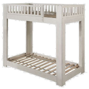 ACME Cedro T/T Bunk Bed, Weathered White Finish