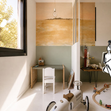 Une chambre d'enfant évolutive aux teintes naturelles
