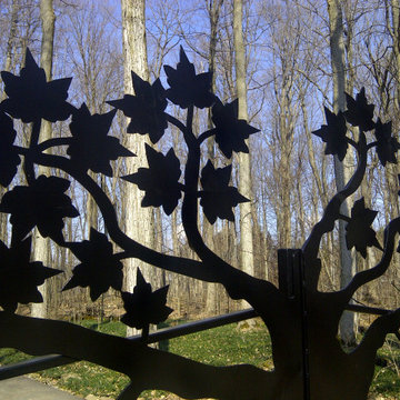 Driveway Gate Tree Design BC