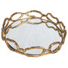 Uttermost Cable Chain Mirrored Tray
