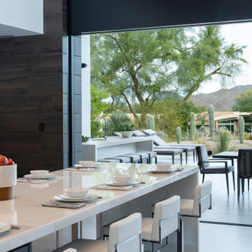 Bighorn Palm Desert modern home luxury indoor outdoor kitchen