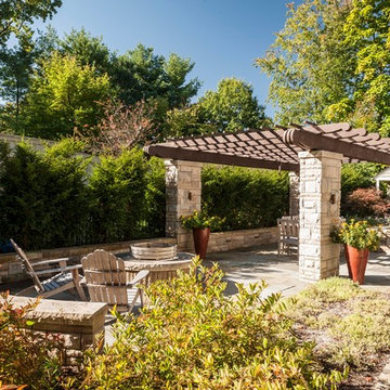 Craftsman Style Pergola and Patio