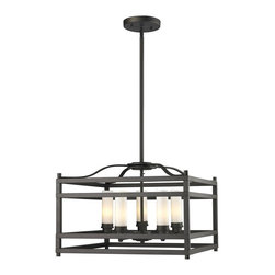Z-Lite - Altadore 5 Light Pendant, Matte Opal Glass Shade - Pendant Lighting