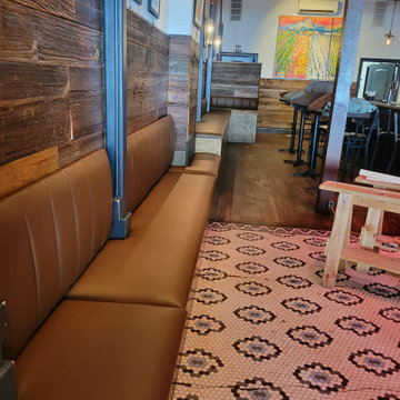 Custom Restaurant Banquette Seating Installation