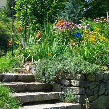 Hardscaping Included With Water Feature Implementation