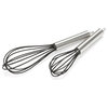 8 and 10 inch Black Silicone Coated Stainless Steel Whisk Set of 2