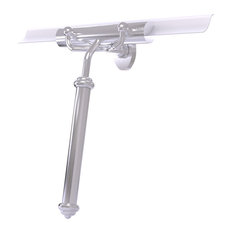 Shower Squeegee with Smooth Handle, Satin Chrome