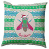 Bee Merry Accent Pillow, Bright Green, 16"x16"
