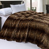 Tiger Faux Fur and Sherpa Blanket, Queen