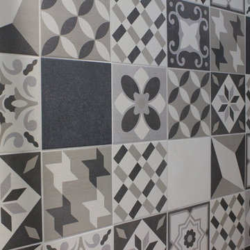 Salle de bains carrelage grand format