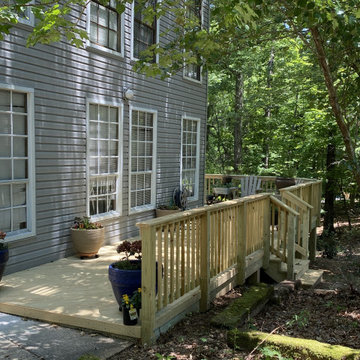 Front of Home Deck Addition in North Shelby County, AL