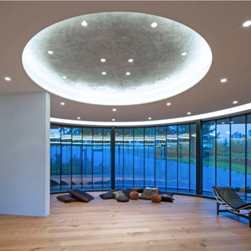 Quarter Sawn Character White Oak Flooring, Sun Room - Meditation