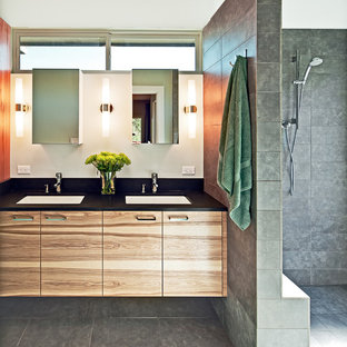 Glassless Shower | Houzz