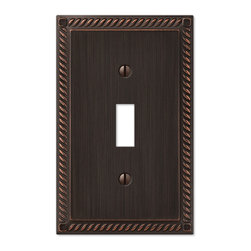 Georgian Aged Bronze Switchplate - Switch Plates And Outlet Covers