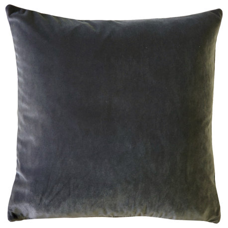 Castello Velvet Throw Pillows, Complete Pillow with Insert (18 Colors, 3 Sizes)