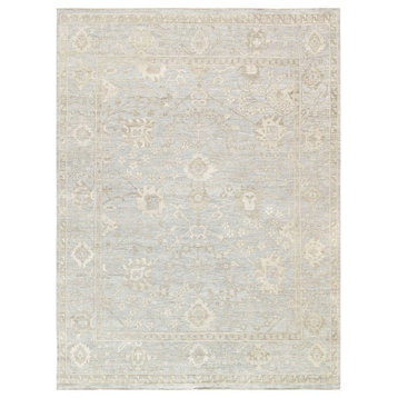 Pasargad Home Oushak Collection Hand-Knotted Wool Area Rug, 6'x8'11"