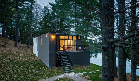 Visite privée : Une cabane sur les rives d'un lac québécois