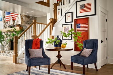 Foyer - coastal foyer idea in Grand Rapids
