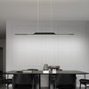 MIRODEMI® Corgémont | Gold/Black Chandelier in Minimalistic Style, Black, L39.4xh78.7", Dimming With Remote